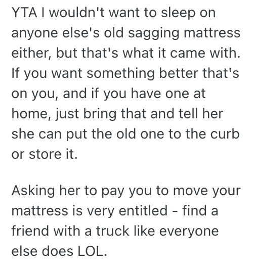 Screenshot 2025 10 16 at 12.30.51 PM She Complained About Her Furnished Apartments Mattress, But No Solution Her Landlord Came Up Was Ever Good Enough For Her