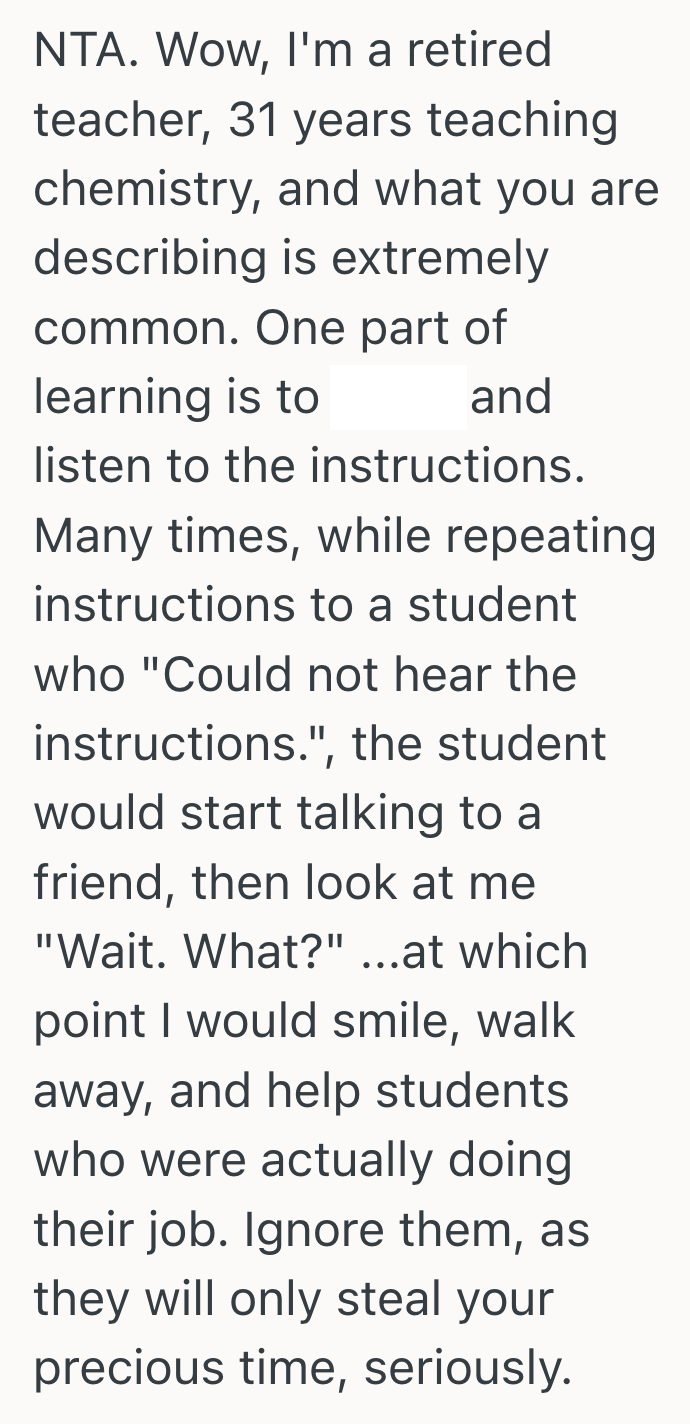 Screenshot 2025 10 16 at 3.11.04 PM Student Stayed Focused While Peers Ignored Instructions, So She Refused To Repeat The Lesson And Let Them Struggle On Their Own