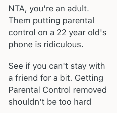 Screenshot 2025 10 17 at 11.11.02 PM 22 Year Old Child Found Out That Their Parents Installed Controls On Their Phone, So They Snapped And Yelled At Mom And Dad