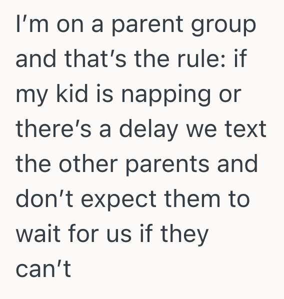 Screenshot 2025 10 17 at 12.01.38 PM Her Friend Has Been Showing Up Late To Play Dates Because Of Her Babys Erratic Nap Schedule, So This Woman Stopped Waiting Around And Just Leaves When Her Baby Starts Getting Fussy
