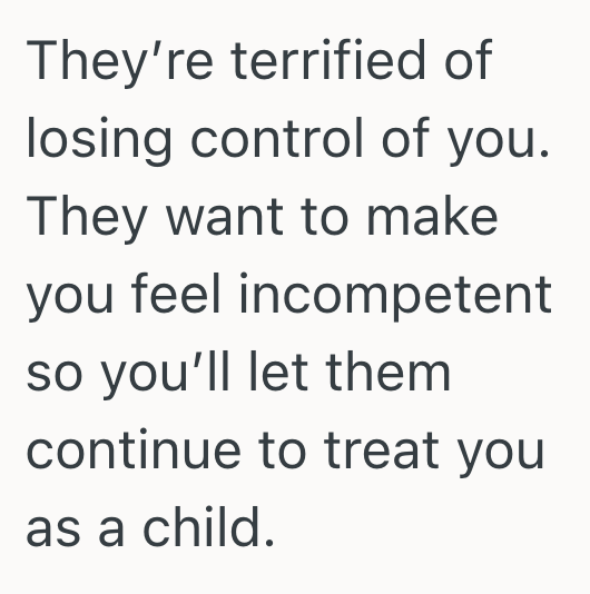 Screenshot 2025 10 17 at 12.26.34 PM Her Parents Have Been Policing Everything She Does Ever Since She Turned 17, So This Young Woman Told Them Theyve Been Acting Weird