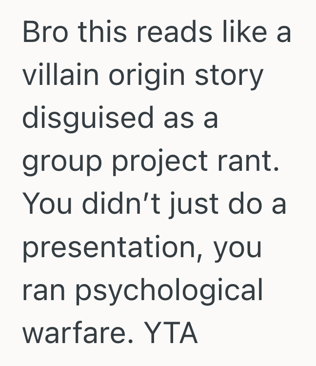 Screenshot 2025 10 17 at 3.28.55 PM Manipulative Student Toyed With His Group Until They Fell Apart, So They Finished The Project Without His Help
