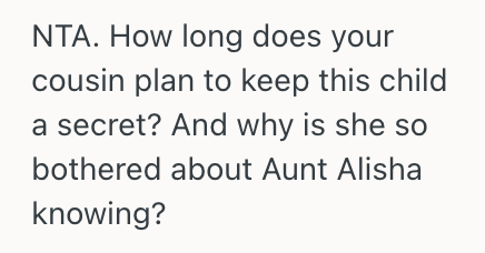 Screenshot 2025 10 17 at 5.24.14 PM Her Cousin Wanted To Keep Her Baby A Secret From Their Relatives, But This Woman Informed Her That Another Aunt Already Knew About It