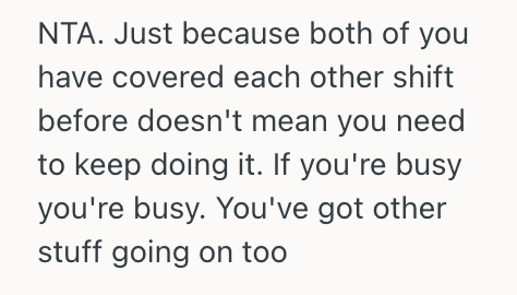 Screenshot 2025 10 17 at 8.25.35 PM Employee Refused To Cover His Friend’s Shift After A Last Minute Request Because Of Prior Commitments, So His Friend Called Him Selfish And Unreliable