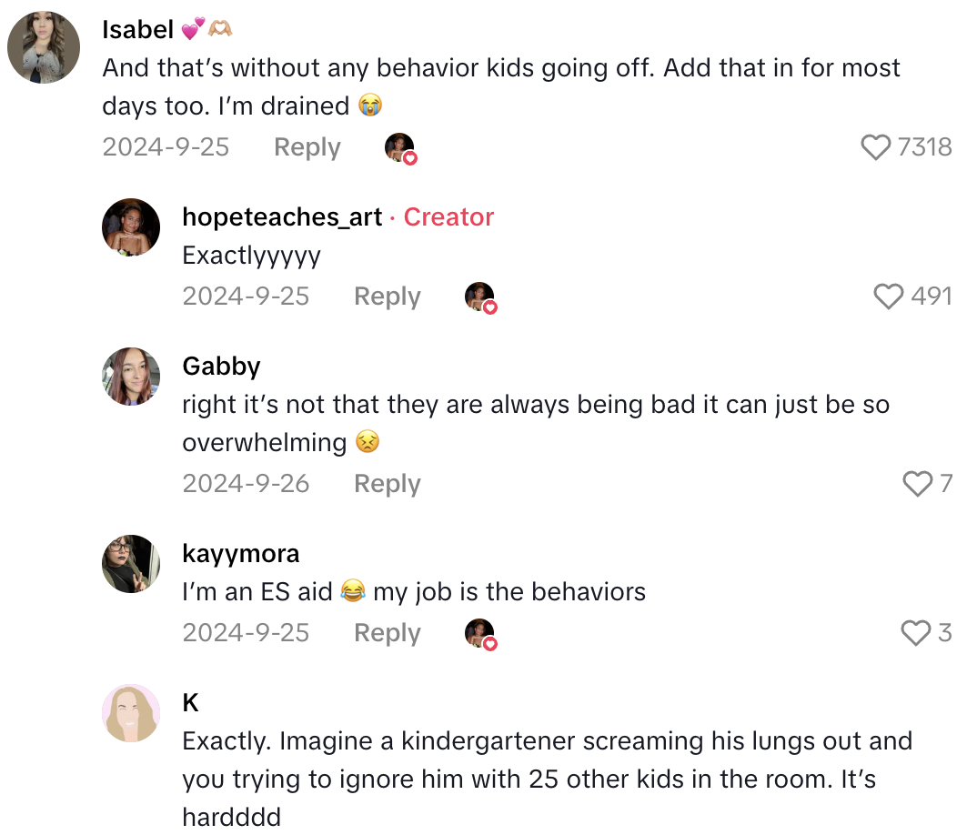 Screenshot 2025 10 18 at 1.54.33 PM An Elementary School Teacher Got Real About Her Job And Said That Working With Kids Makes Her Grumpy And Frustrated