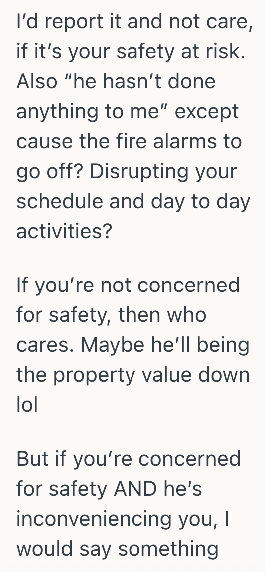 Screenshot 2025 10 18 at 10.15.36 AM College Student Is Annoyed By All The Fire Alarms In Her Off Campus Housing, But Shes Hesitant To Report The Person Who Is Responsible
