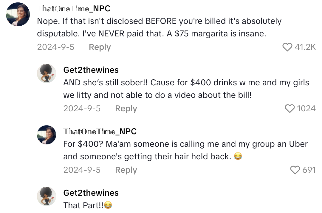 Screenshot 2025 10 18 at 12.18.36 PM A Customer Talked About The Expensive Additional Drink Charges On Her Bill At A Restaurant