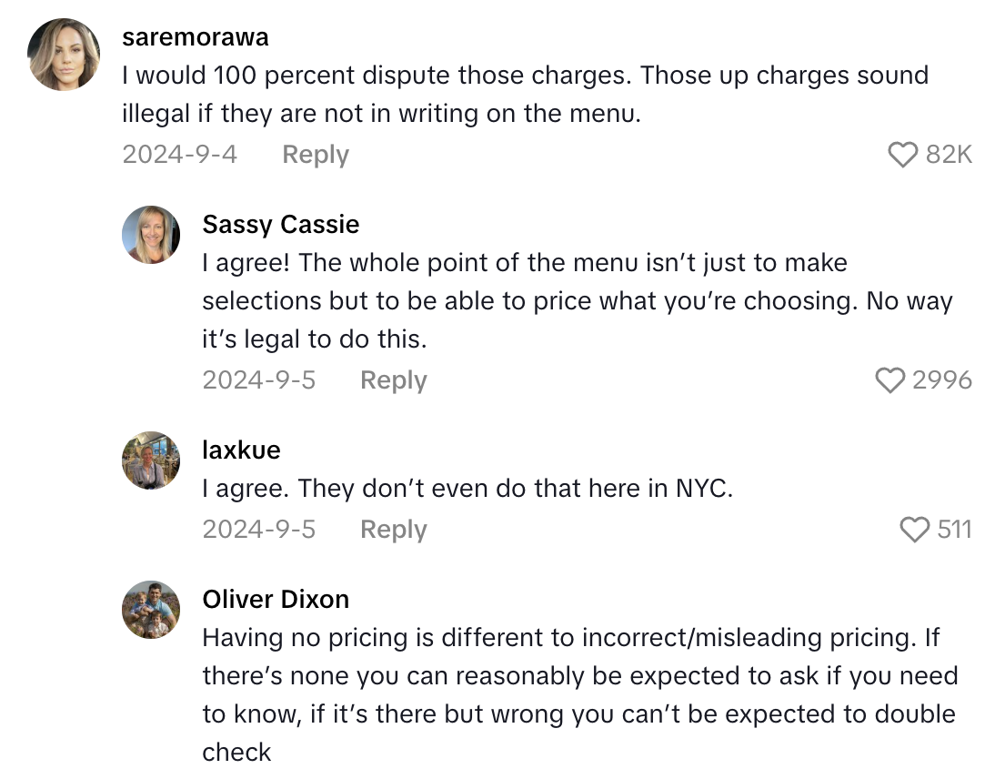 Screenshot 2025 10 18 at 12.18.50 PM A Customer Talked About The Expensive Additional Drink Charges On Her Bill At A Restaurant