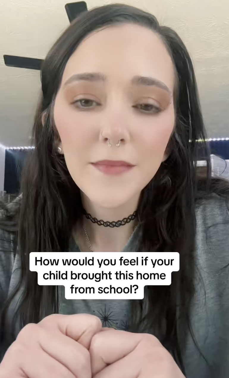 mom talking about school