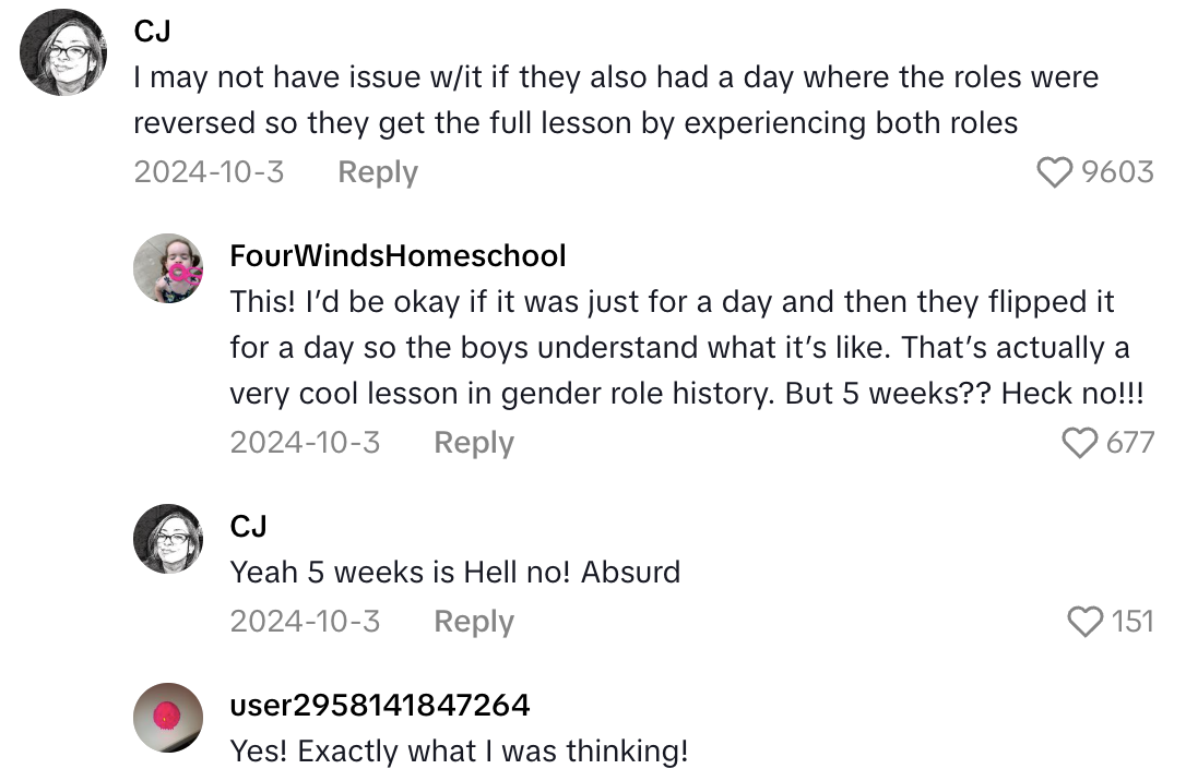 Screenshot 2025 10 18 at 2.08.25 PM A Mom Wasnt Happy That Her Daughter Had To Be Subservient To Male Students In A School Lesson About Life In Ancient Greece