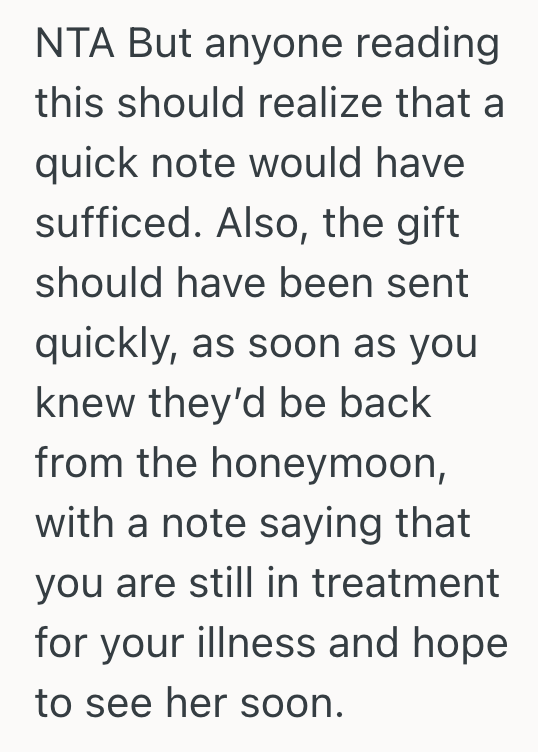 Screenshot 2025 10 18 at 3.27.34 PM Woman Was Excited To Go To Her Friends Wedding, But When She Woke Up Feeling Sick, She Decided To Stay Home
