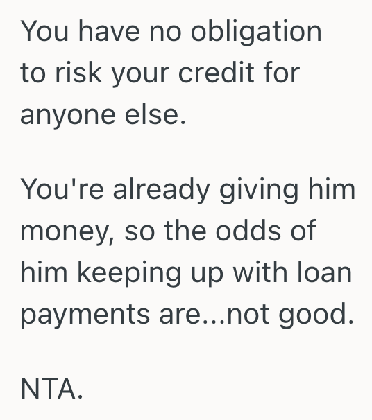 Screenshot 2025 10 18 at 4.41.34 PM Wife Asks Husband To Co Sign A Loan So Her Brother Can Buy A Used Car To Drive To Work, But He Refuses To Agree