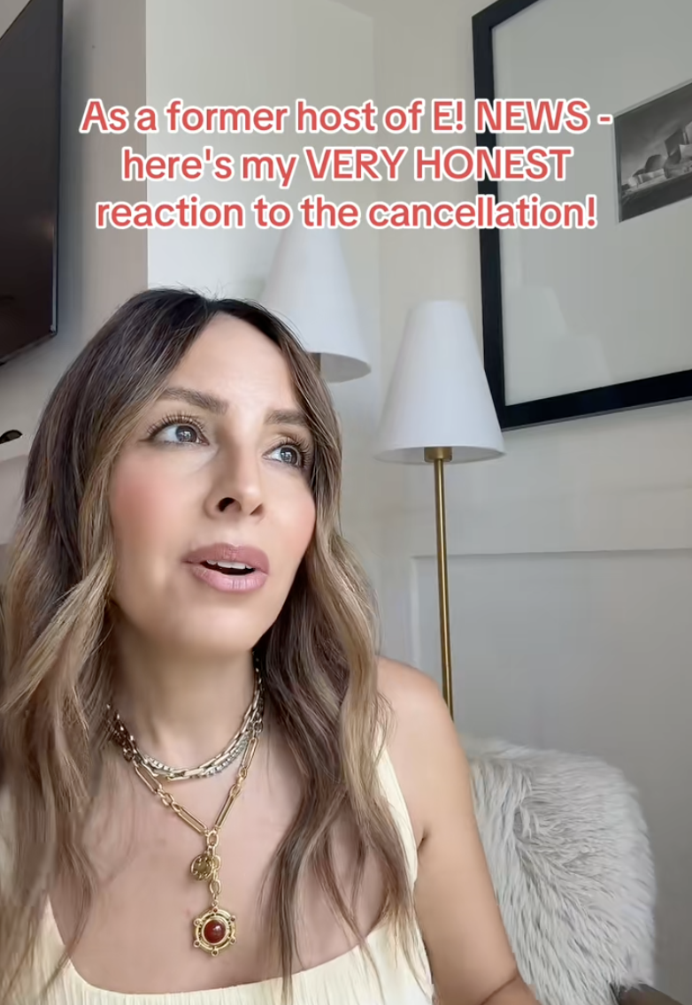 woman talking about e!