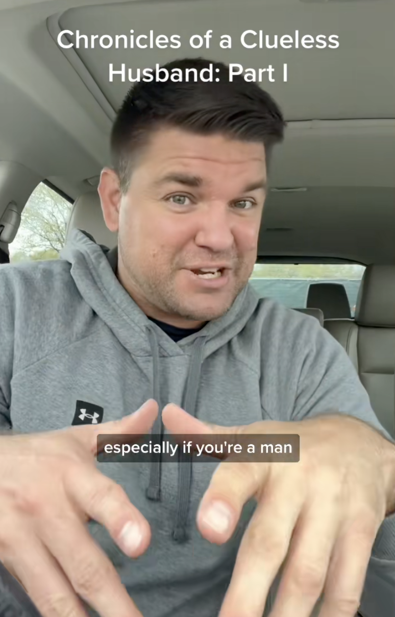 man talking about his marriage