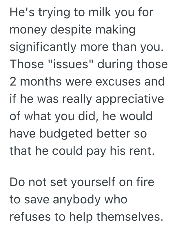 Screenshot 2025 10 19 at 3.40.28 PM Woman Has Been Covering Her Partners Share Of The Rent For Several Months, But She Doesnt Want To Cover For Him Anymore