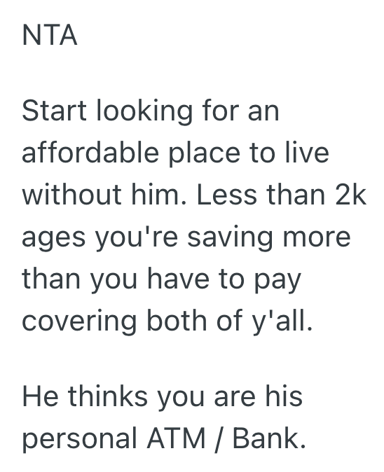 Screenshot 2025 10 19 at 3.40.47 PM Woman Has Been Covering Her Partners Share Of The Rent For Several Months, But She Doesnt Want To Cover For Him Anymore