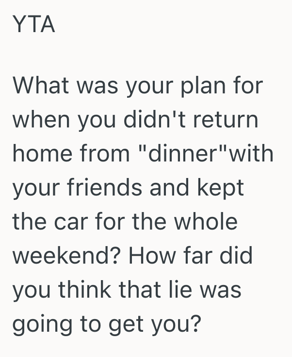 Screenshot 2025 10 19 at 9.43.01 PM Man Offered To Drive His Friends On A Weekend Trip, But He Offered To Use His Dads Car Before Asking Him First. So His Dad Gave Him A Hard No And Told Him To Stop Being Immature.