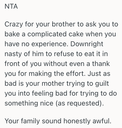 Screenshot 2025 10 20 at 14.03.42 Younger Sister Bakes A Cake At Her Brothers Request To Make His Birthday Extra Special, But When They Slice The Cake, Shes Left With A Nasty Surprise