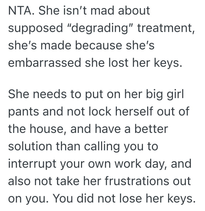 Screenshot 2025 10 20 at 7.00.48 AM e1760958136751 Wife Misplaces Her Keys And Asks Husband To Come Home, So Shes Furious When He Suggests Obvious Places Where She Could Look