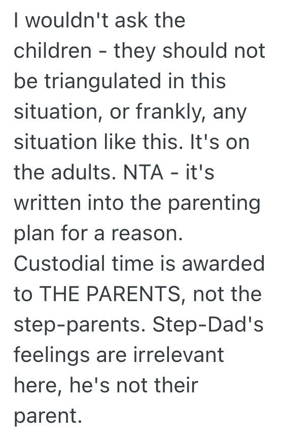 Screenshot 2025 10 21 at 10.01.02 AM Man Doesnt Want His Kids To Stay At His Ex Wifes House When Shes Not There, But Hes Wondering If Hes Being Mean By Not Letting Their Stepdad Watch Them