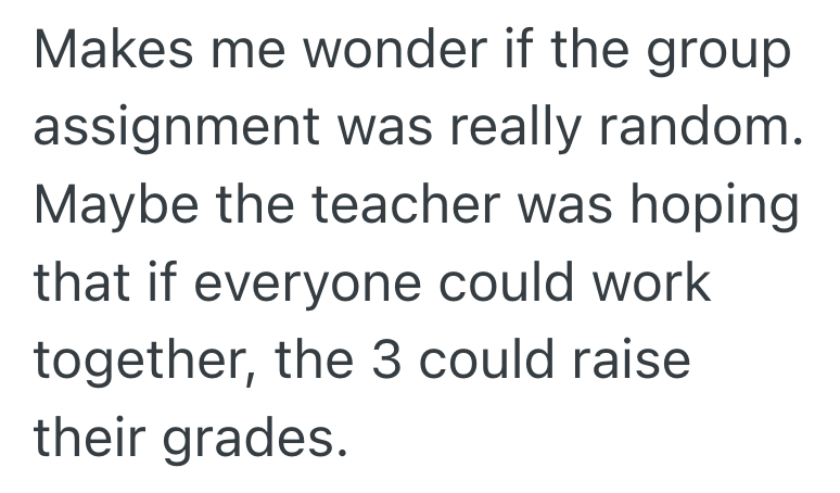 Screenshot 2025 10 21 at 11.02.32 PM Student Is In A Group Project With Bad Students Who Refuse To Work, So She Lets Them Fail The Class Because It Wont Count Toward Her Final Grade
