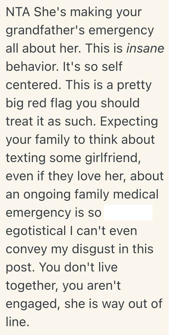 Screenshot 2025 10 21 at 12.00.44 PM His Grandmother Had A Stroke And Had To Go To The Hospital, But When He Tells His Girlfriend, Shes Upset That His Family Didnt Tell Her Too
