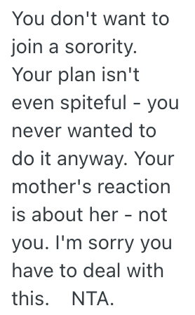 Screenshot 2025 10 21 at 3.22.00 PM A College Students Mom Wont Stop Pressuring Her To Join A Sorority And Now She Doesnt Want To Have Anything To Do With It