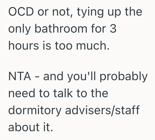 Screenshot 2025 10 21 at 5.22.39 PM College Students Suitemate Has OCD, So No Matter How Much She Cleans The Bathroom, She Still Complains Its Not Clean Enough
