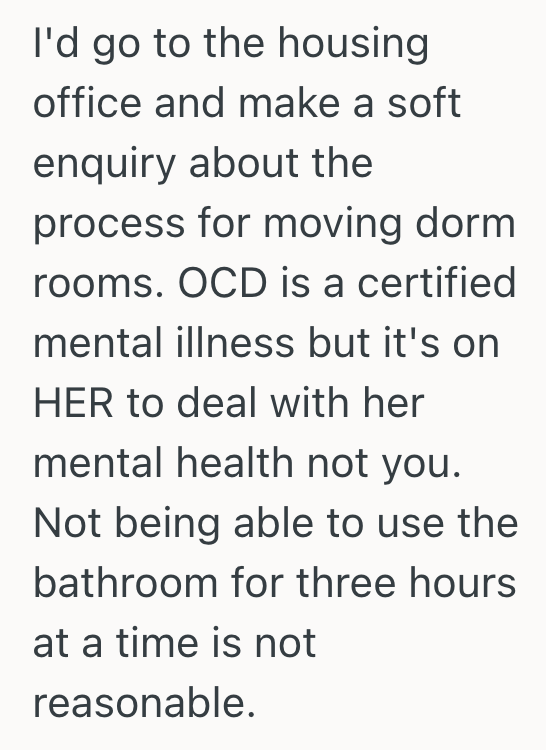 Screenshot 2025 10 21 at 5.22.55 PM College Students Suitemate Has OCD, So No Matter How Much She Cleans The Bathroom, She Still Complains Its Not Clean Enough