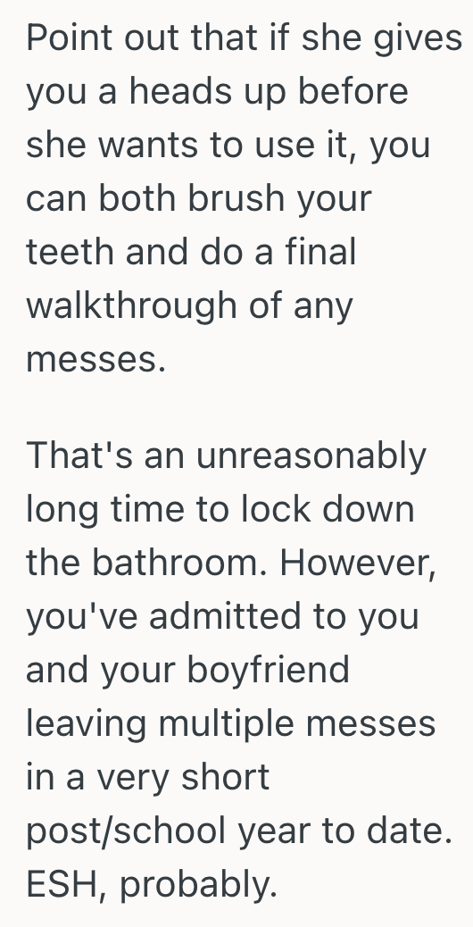 Screenshot 2025 10 21 at 5.23.33 PM College Students Suitemate Has OCD, So No Matter How Much She Cleans The Bathroom, She Still Complains Its Not Clean Enough