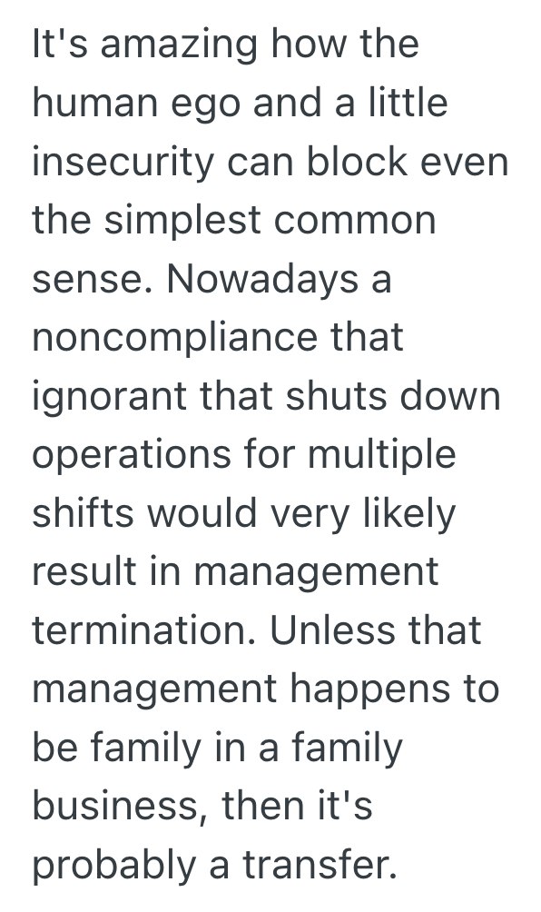 Screenshot 2025 10 22 at 1.25.20 PM Quality Control Manager Tried To Warn The Plant Supervisor About Contamination Risks, But When The Inspector Refused To Listen, He Got The Entire Manufacturing Plant Shut Down
