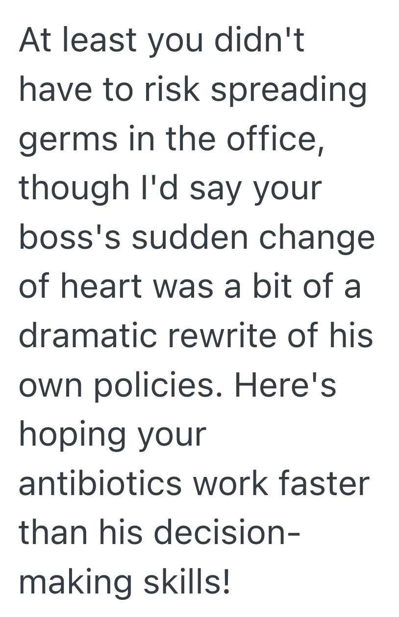 Screenshot 2025 10 22 at 12.03.24 PM Employee Asked To Work From Home While Sick, But Her Boss Refused. So She Showed Up Contagious To Prove A Point
