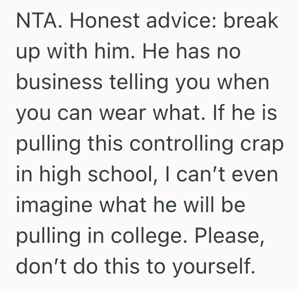 Screenshot 2025 10 22 at 9.21.43 AM High School Girl Who Doesnt Like To Wear Dresses Decides To Wear A Dress To Homecoming, But Her Boyfriend Doesnt Want Her To Since He Wont Be There To See Her In It