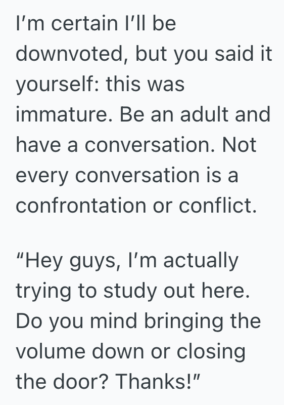 Screenshot 2025 10 23 at 1.40.17 AM Nonconfrontational Student Has Trouble Studying While The Inconsiderate RAs Talk Loudly, So She Plays A Movie On Her Computer