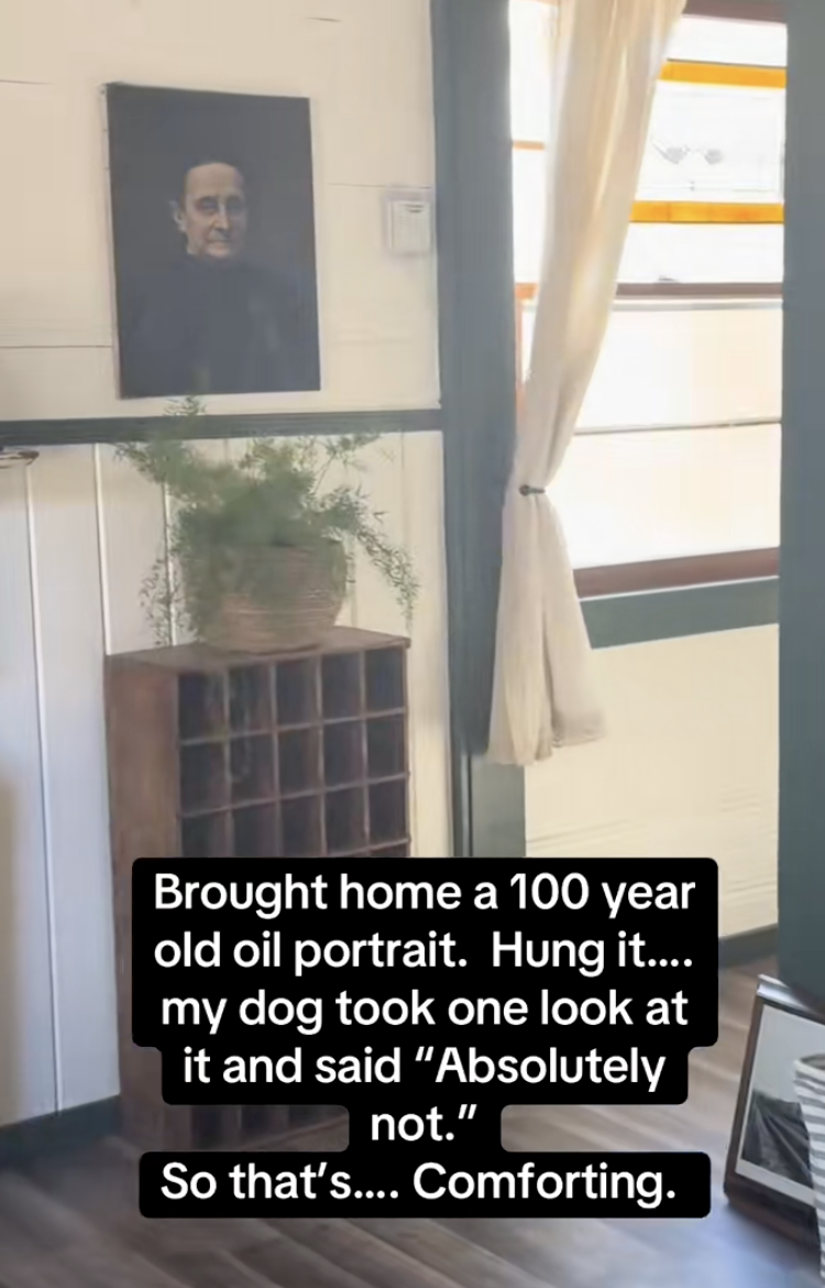 painting hanging on a wall