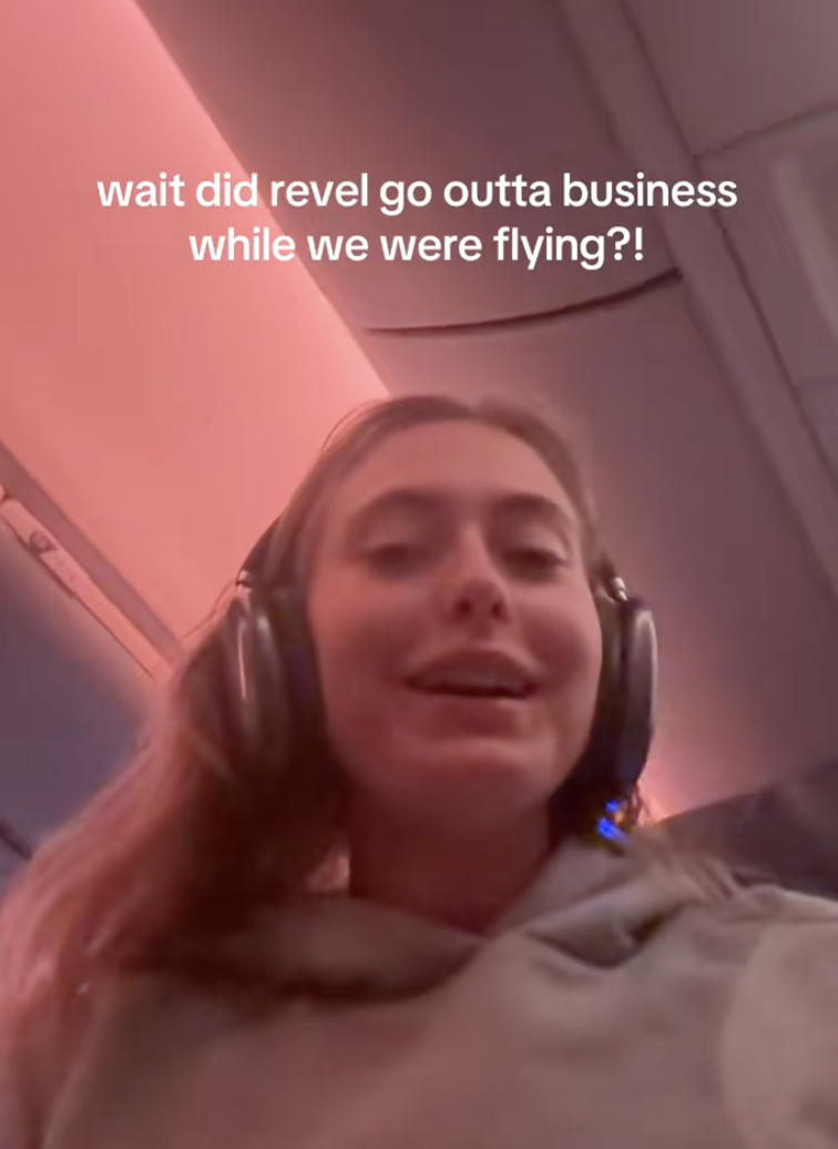 woman on a plane