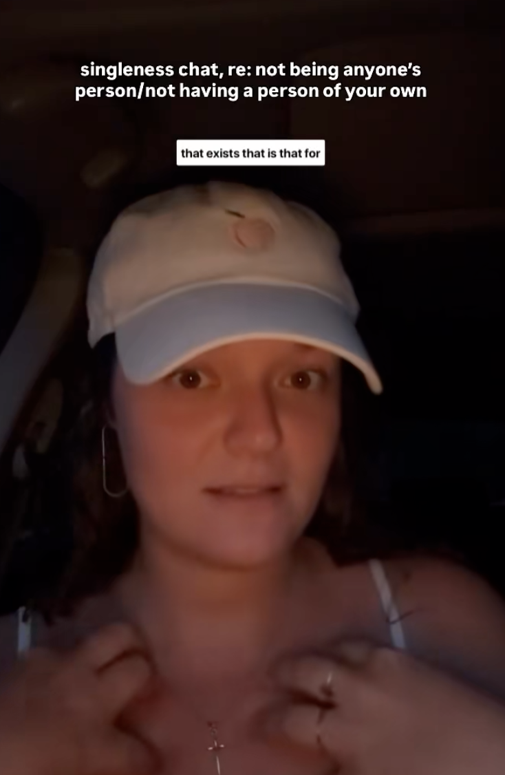 woman talking to tiktok viewers