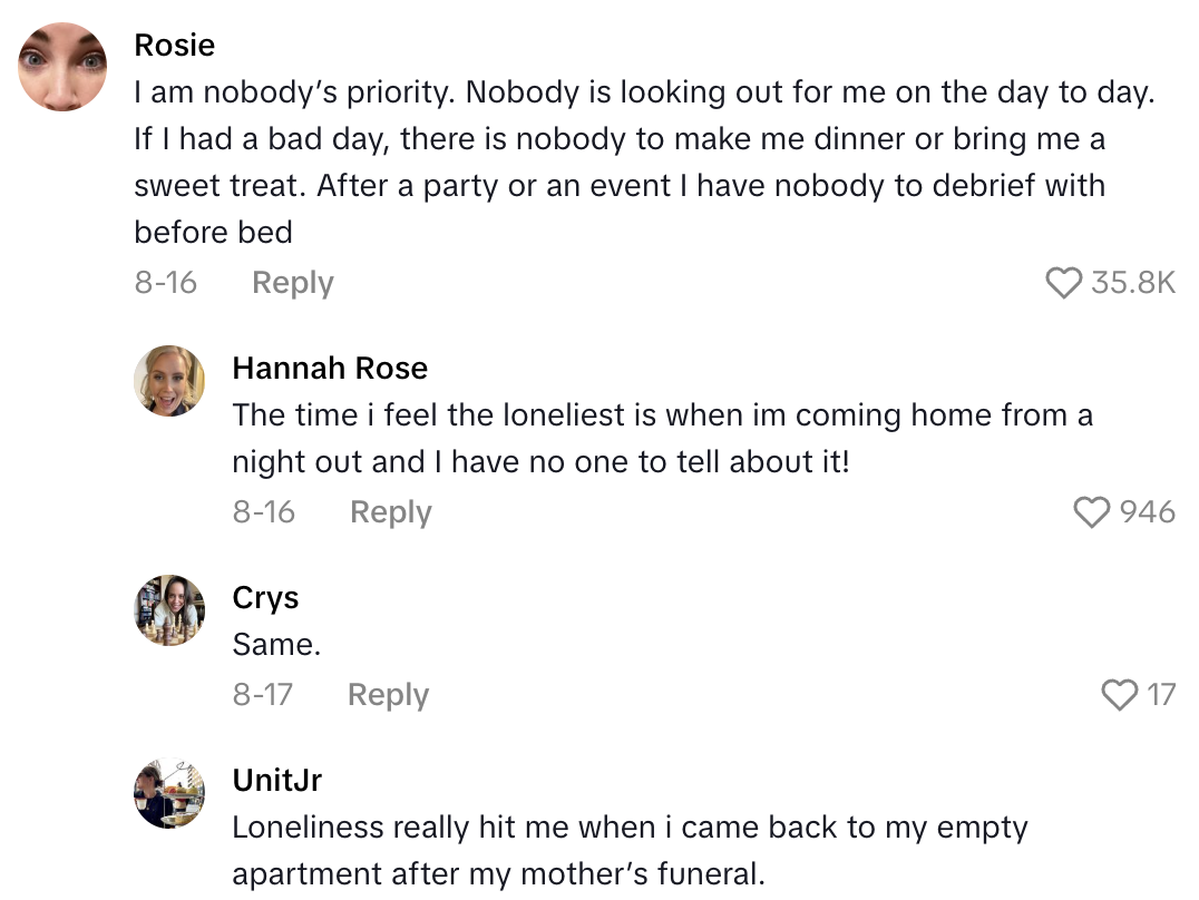 Screenshot 2025 10 23 at 11.40.26 AM I am no one’s first choice. I am no one’s first call.   A Chronically Single Woman Talked About How She Struggles Without Having A Partner To Share Her Life With