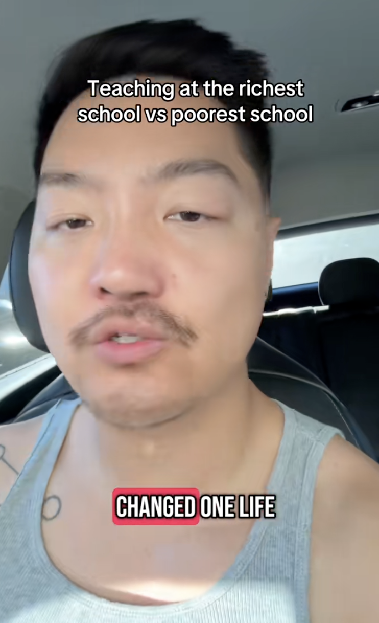 man talking about teaching