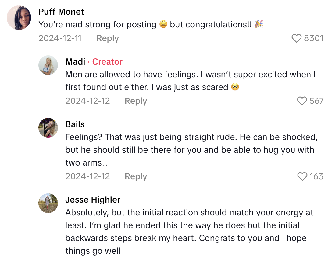 Screenshot 2025 10 23 at 8.28.07 AM A Wife Filmed Her Husbands Reaction When She Told Him She Was Pregnant With Their Second Child