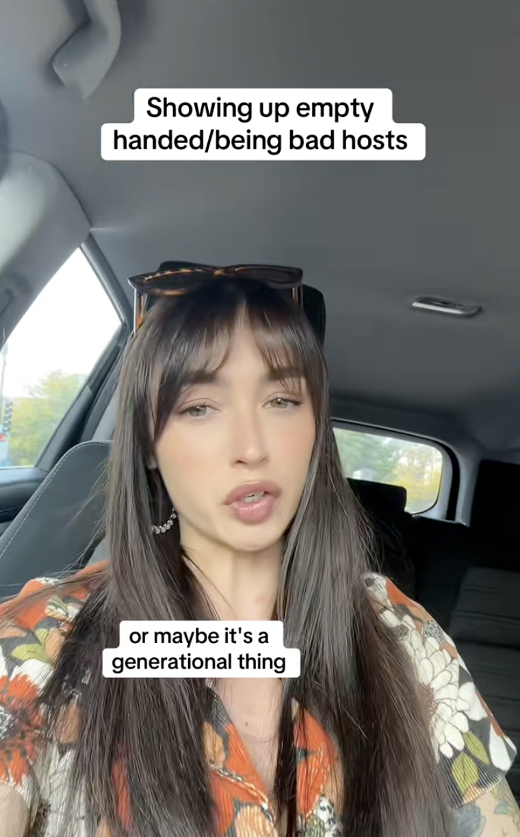 woman sitting in her car