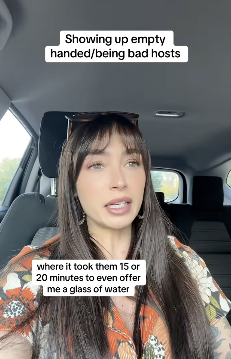 woman talking to tiktok viewers