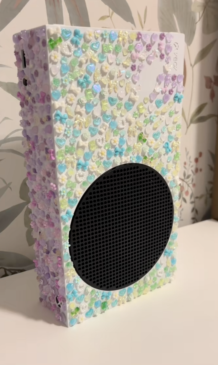 xbox covered in charms