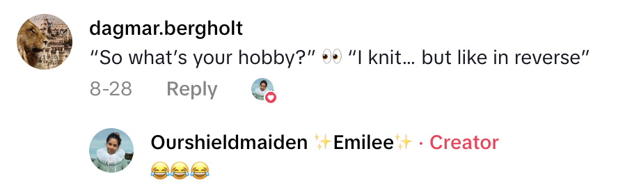 Screenshot 2025 10 23 at 9.36.51 AM Goodwill Shopper Shared How She Makes Yarn Out of Old Sweaters She Buys