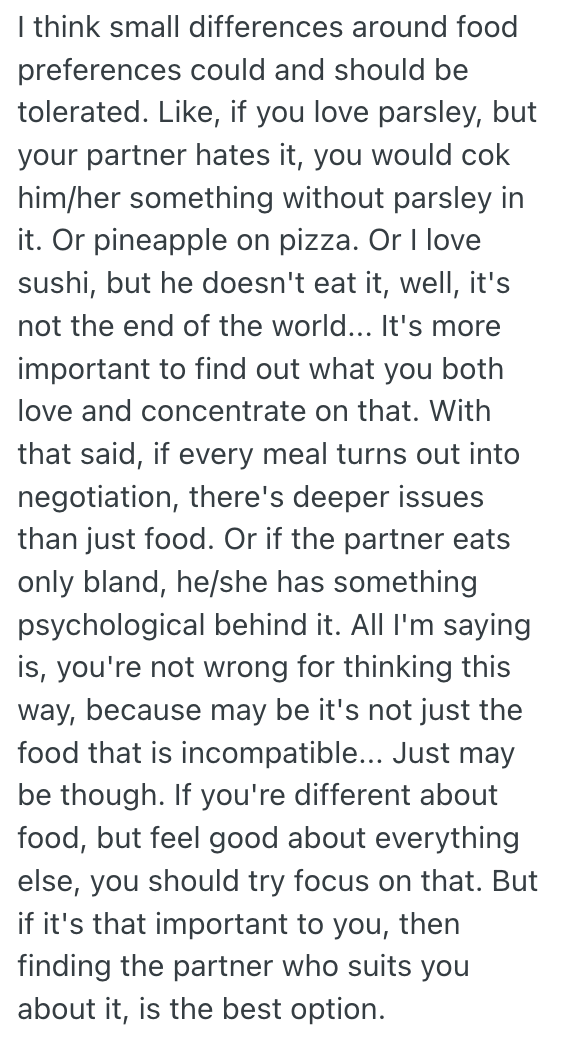 Screenshot 2025 10 24 at 08.20.28 Food Lover Is Looking For A Fellow Foodie To Love, And Theyre Unwilling To Compromise Even When A Friend Has Told Them Theyre Being Shallow