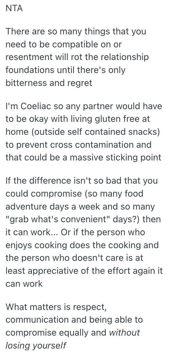 Screenshot 2025 10 24 at 08.20.59 Food Lover Is Looking For A Fellow Foodie To Love, And Theyre Unwilling To Compromise Even When A Friend Has Told Them Theyre Being Shallow