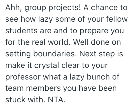 Screenshot 2025 10 24 at 08.39.15 Student Is About To Turn In For The Night When The Leader Of Their Group Project Asks Them To Put In Some Overtime, But Their Refusal To Drop Everything Has Big Repercussions