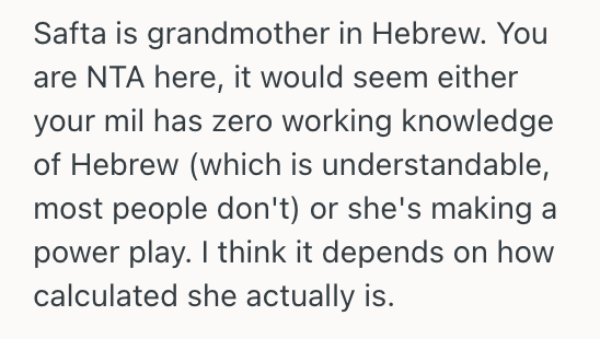 Screenshot 2025 10 24 at 10.44.06 PM Mom To Be Found Out That Her Mother In Law Chose A Nickname That Meant Mom In Another Language, So She Plans To Call Her Out For It
