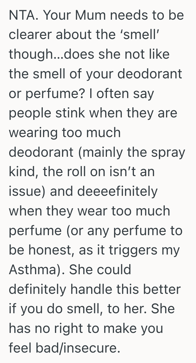 Screenshot 2025 10 24 at 3.32.03 PM Teenagers Mom Kept Saying She Smelled Bad Even After Showering, So She Finally Snapped And Told Her To Stop Making Her Feel Bad About Herself