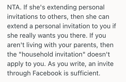 Screenshot 2025 10 25 at 7.27.19 PM Woman Refused To Attend Her Nephew’s Birthday Party Because She Didnt Get An Invitation From Her Sister, But Her Father Thinks Shes Being Dramatic
